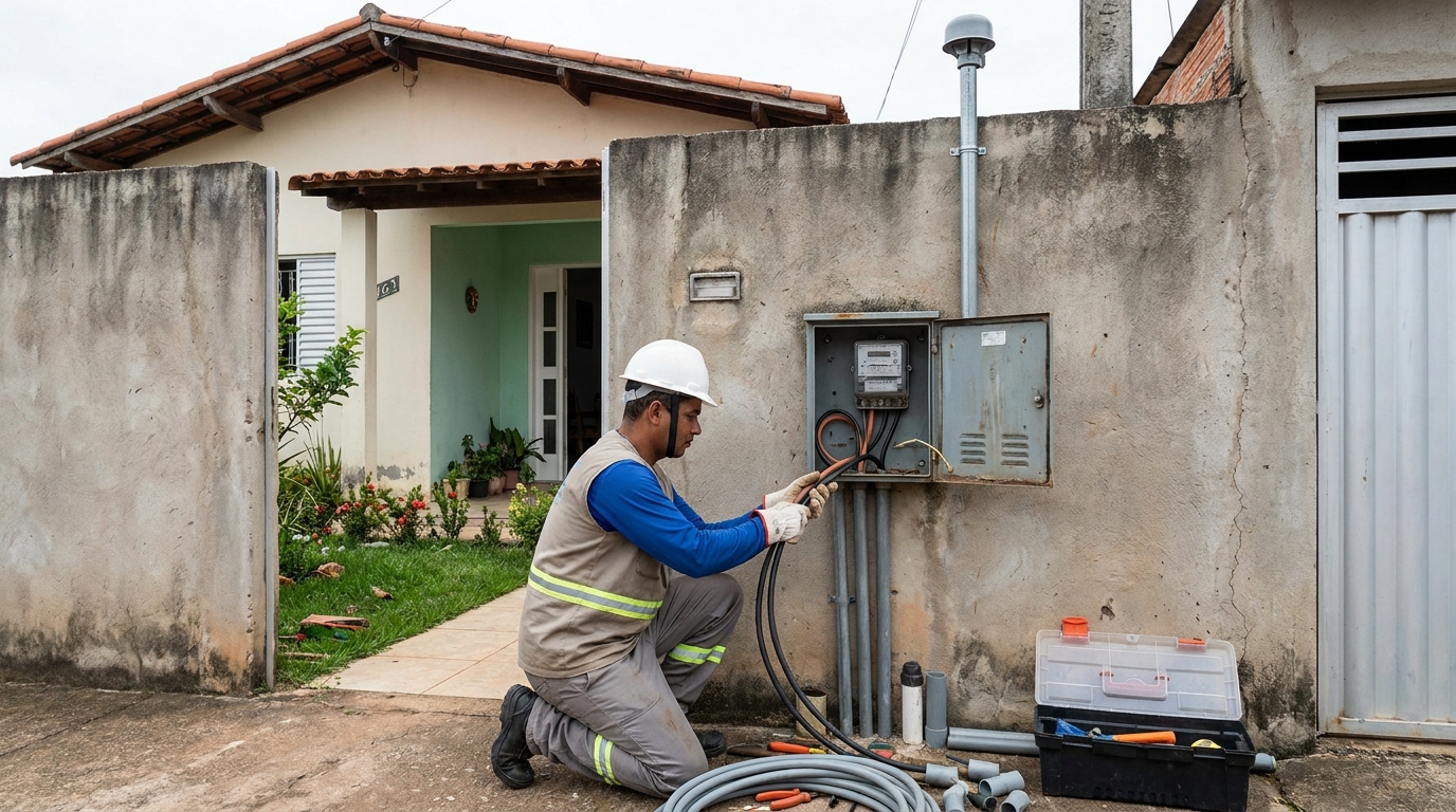 Instalacao de padrao de energia em Americana‑SP